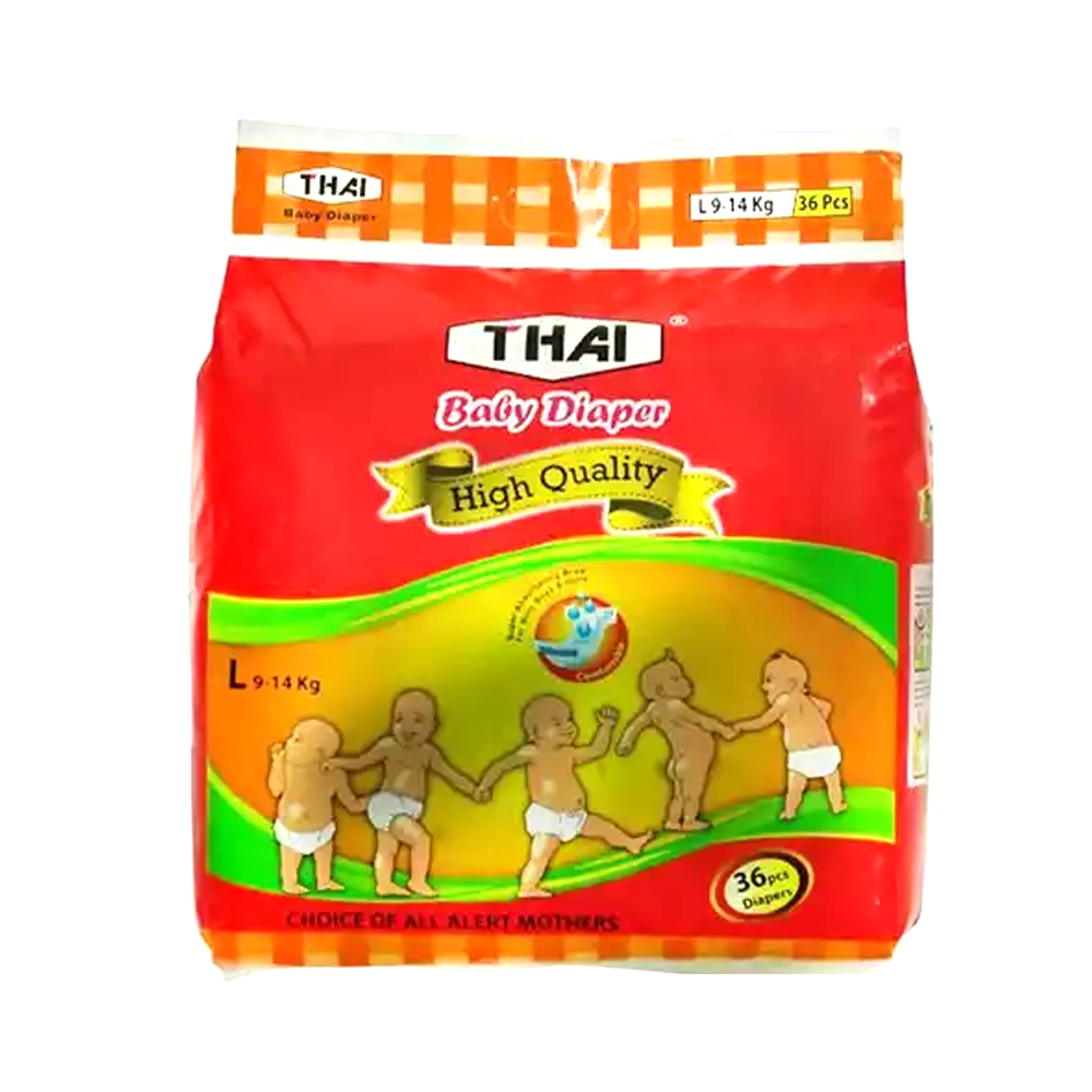 Thai Baby Diaper Belt L (9–14 kg) – 36 pcs​
